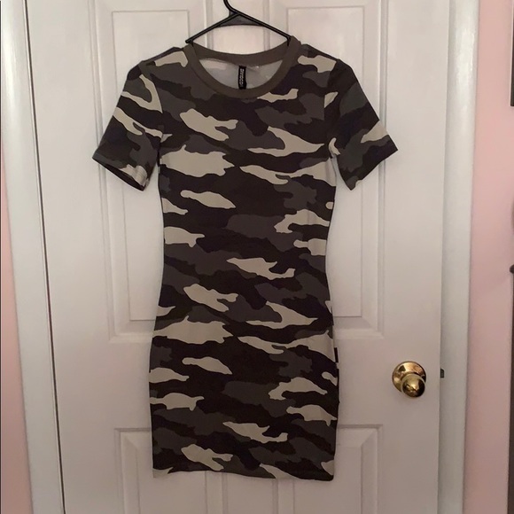 camo dress h&m
